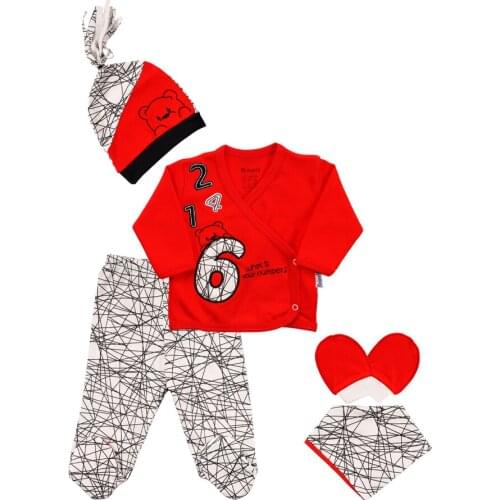 5 pcs Baby Clothes 0-3 m Spring Summer Newborn Clothing Gift Set Cotton Girls Boys Baby Clothes Baby outfit