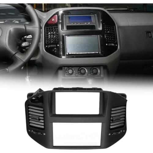 ABS Car Front Dash Panel Center Air Outlet Vent Black Fit for Mitsubishi Pajero Montero MK3 2001 2002 2003 2004 2005 2006