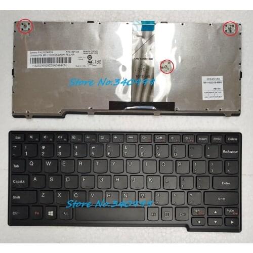 Free shipping New US keyboard For Lenovo IdeaPad S100 S110 S206 25206929 25201756 US with frame