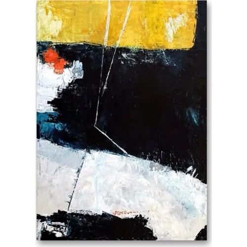 Black And White Abstract Texture Texture Acrylic Picture Oil Painting 100% Hand-painted Wall Decoration Canvas Art Free Shipping