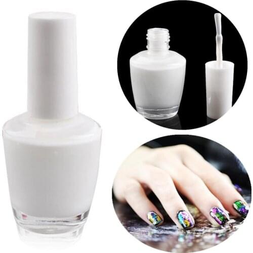 15ml Nail Art White Star Glue Foils Transfer 3D Tips Adhesive UV Gel Polish Decoration Sticker Painting Manicure Tools DIY Nails