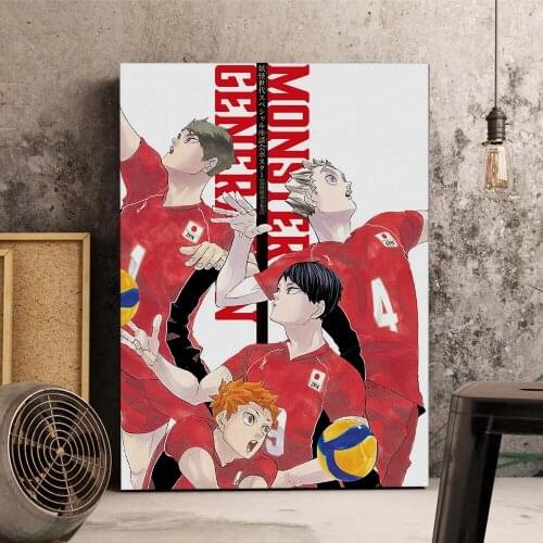 HD Printed Haikyuu Canvas Painting Wall Art Modular Volleyball Pictures Anime Poster Modern Home Decor For Living Room No Frame