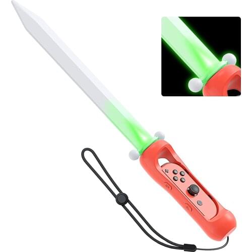 NS Game Accessory Controller Handle Grip Switch Led Sword Joypad Protective Housing Shell Holder With Strip for Nintendo Switch