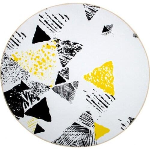 Round Carpet Home Floor Mat Computer Swivel Chair Blanket Bedroom Living Room Leisure Rug