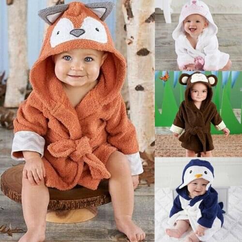Animal Charater Square Hooded Bath Towel Set Baby Product Cartoon Baby Robe Infant Bath Towels