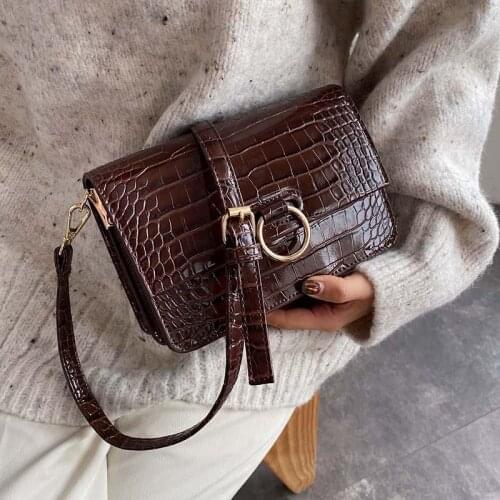 Stone Pattern PU Leather Mini Crossbody Bags For Women 2020 Retro Style Shoulder Messenger Bag Handbags and Purses