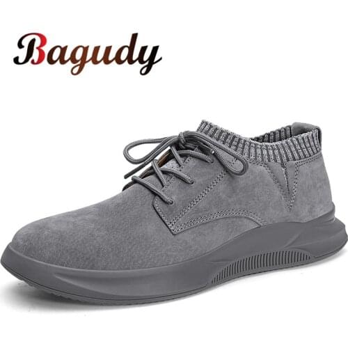 Classic Men Casual Leather Shoes Men Skateboarding Shoes High Quality Men Non-slip Flats Designer Moccasins Man Casual Sneakers