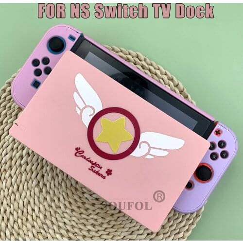 Newest Design Pink Wing Limited Version For NS Nintend Switch Charging Dock HDMI-Compatible TV Dock Charger Station Stand Dock