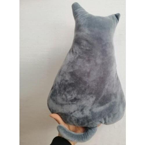 New 1Pcs Cute Cat Soft Plush Back Shadow Toy Sofa Pillow Home Bedroom Office Seat cushion doll Cushion Kids Birthday Toys Gifts
