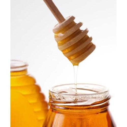 2Pcs Wooden Honey Dipper Stick Honey Spoon Mixing Stick for Honey Jar Coffee Milk Tea Safe Stir Bar Supplies Kitchen Tools New