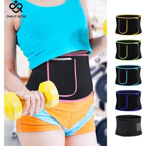 2019 Women And Men Adjustable Elstiac Waist Support Belt Neoprene Faja Lumbar Back Sweat Belt Fitness Belt Waist Trainer M102