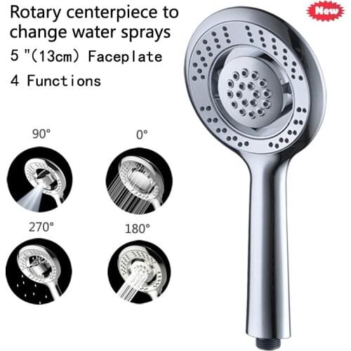 Hand shower hot new ABS electroplating high-end shower set with oxygen ultra-thin pressurized water saving shower head