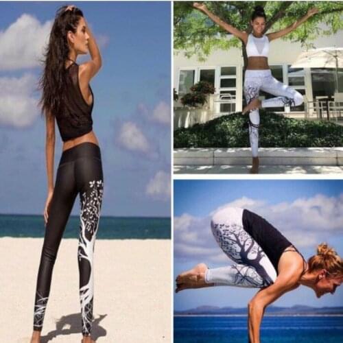 Yoga Pants Women Sports Clothing Chinese Style Printed Yoga leggings Fitness Yoga Running Tights Sport Pants Compression Tights