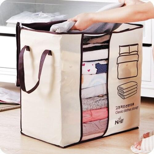 Family space-saving organizers or bed storage boxes under wardrobes Clothes, quilts, bag clips, organizers, non-woven fabrics