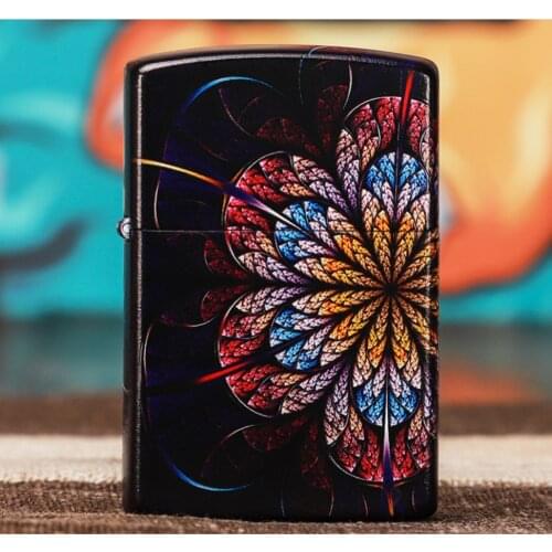 ZORRO Black magic flower Kerosene gasoline petroleum oil cigarette lighter Creative personalized Windproof Smoking igniter gift