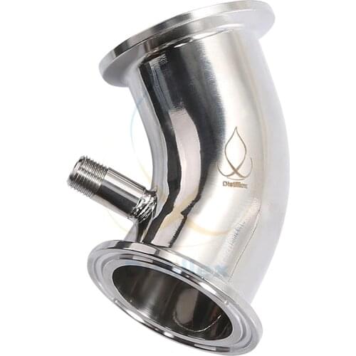 1.5" OD50.5mm 45 degree Rectification module , Reflux column , Distillation , Sanitary Steel 304