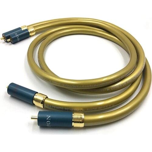 1 pair Cardas RCA to RCA Silver Plated Hi-end Power amplifier OFC pure copper 10mm 2RCA to2 RCA Audio Cable Line Wire