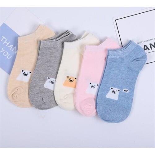 1 Pair Woman Summer Short Socks Cotton Casual Boat Socks Low Hosiery Breathable Female Sox for Girl Fashion Ankle Socks