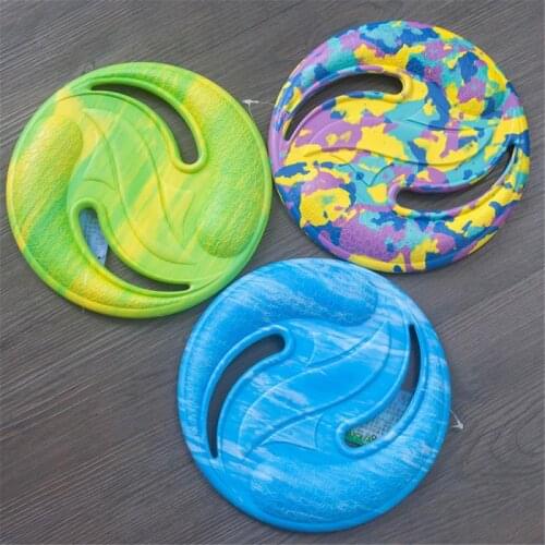 1pc EVA Flying Plate Training Discs Boomerang Folding Swirling Discs Training Pets Playing Exercise Fun Beach Outdoor Sports Toy