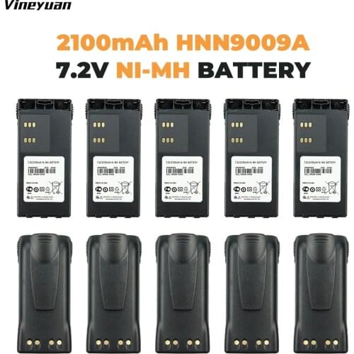 10X HNN9009A Battery for Motortola HT750 HT1250 HT1550 GP680 GP640 GP340 GP380 GP338 GP328 PRO5150 MTX850 MTX950 MTX8250 2100mAh