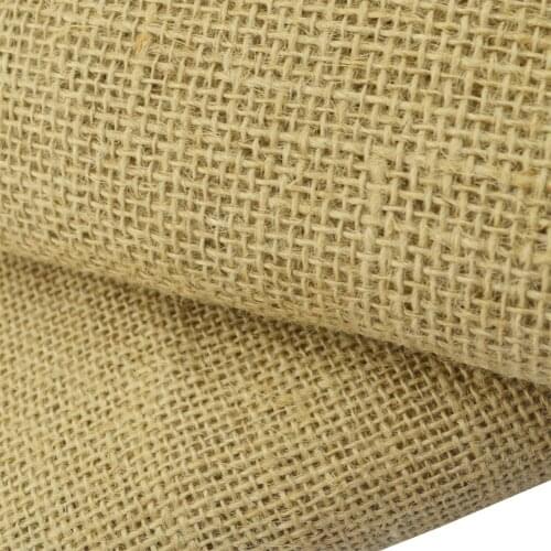 160x50cm Jute Sack Linen Fabric For DIY Hand Work Storage Bags flower Table Runner Garment Cloth Christmas Wedding Party Decor