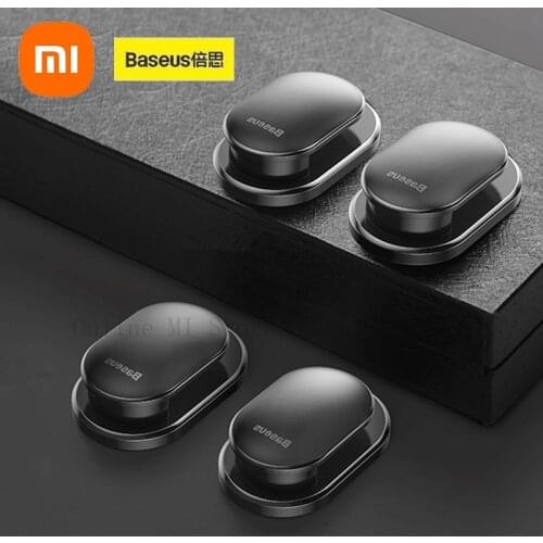 Xiaomi Baseus 4pcs/Lot Car Hooks Organizer Storage Hanger for USB Cable Headphone Key Storage Car Accessory Car Adhesive Hook