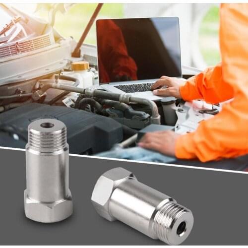 Car Oxygen O2 45mm Sensor Adapter CEL Fix Check Engine Light Eliminator M18X1.5 Extender Adapter Fitting Eliminator Test Pipe