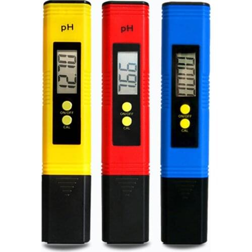 Digital pH Meter Tester Portable LCD Display Screen Water pH Tester Pen 0.01 High Accuracy Resolution Auto Calibration