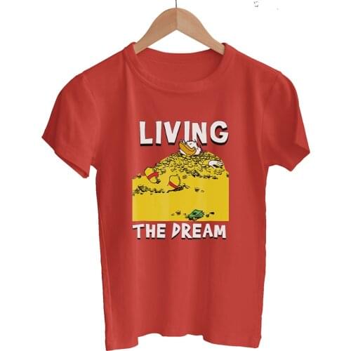 Disney Scrooge McDuck Summer New Products Women T-Shirts Round Neck Short Sleeve Top Clothes Fashion Dropship T Shirt Female Tee