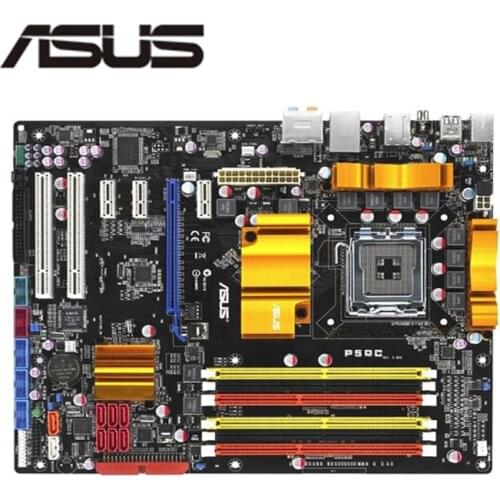 For Asus P5QC Desktop Motherboard P45 Socket LGA 775 Q8200 Q8300 DDR2 Original Used Mainboard On Sale
