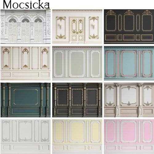 Retro Wall Indoor Photography Backdrop Studio Newborn Children Birthday Portrait Photo Background White Wedding Photocall Boda