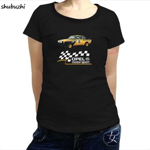 Shubuzhi Opel Kadett GTE Rallye Rally WRC Soft Cotton women t shirt fashion women t shirts Brand Clothing Tops Tees sbz3482