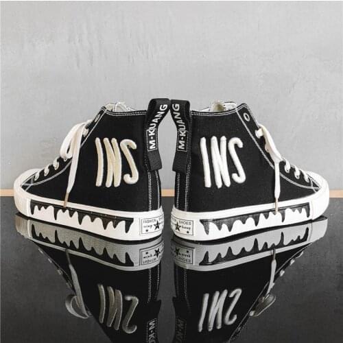 High-top Platform Canvas Shoes Unisex Outdoor Sewing Spring INS Retro Lace-up Ladies Casual Sneakers Outdoor Breathable cool man