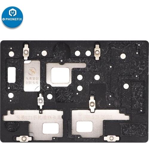 MJ K21 Mobile Phone Soldering Fixture PCB Holder for iPhone X/XS/XS MAX High Temperature Resistant Motherboard Repair Platform