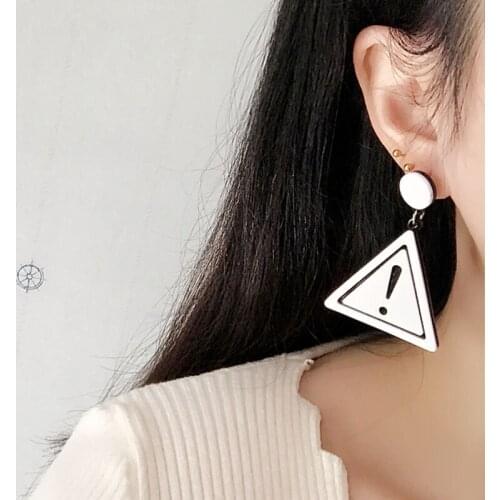 2021 New Retro Polka Dot Earrings for Women Girl Round Geometric Big Dangle Earrings Vintage Party Jewelry