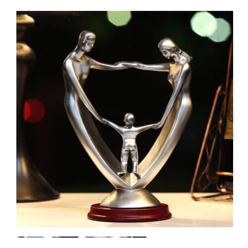 Wedding anniversary gift for a wife An anniversary family of three Ornament art creativity statue home decoration wedding