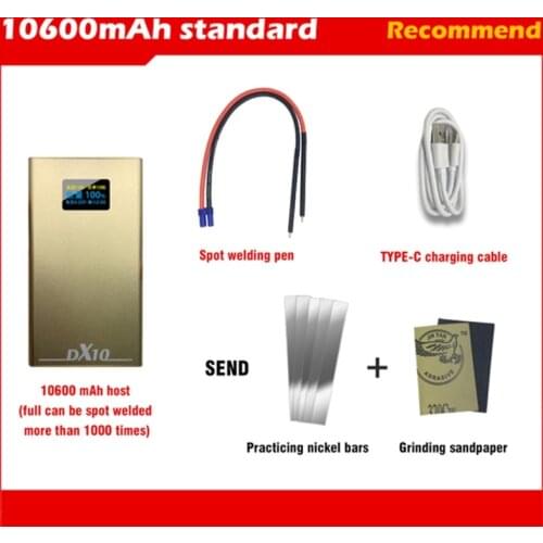 5300/10600mAh Polymer Lithium Battery Spot Welding Equipment 20 Levels Adjustable Portable OLED Screen Spot Welder