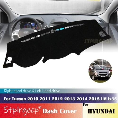 For Hyundai Tucson 2010 2011 2012 2013 2014 2015 LM Ix35 Anti-Slip Dashboard Cover Protective Pad CarAccessories Sunshade Carpet