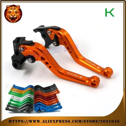 Adjustable Brake Clutch Levers For KAWASAKI VN 650 VN650 VULCAN S VULCANS 2015 2016 FREE SHIPPING NEW WITH LOGO Motorcycle