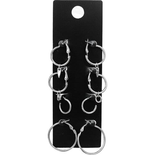 2021 New Arrival Uroru Hoop Earrings Earrings Fashion Trendy Metal Geometric Women Hoop Earrings