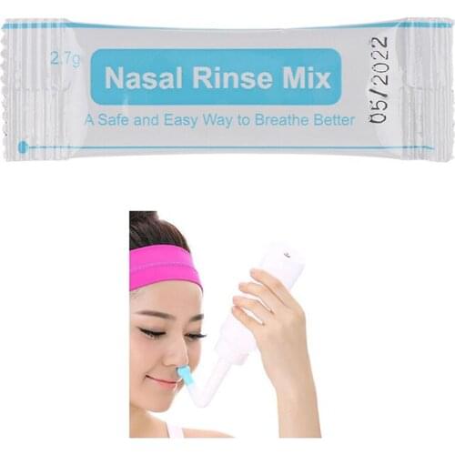 10pcs/Pack Nasal Salt Wash Sinus Allergies Nose Rinse Relief Saline Adults Children Nose Cleaner