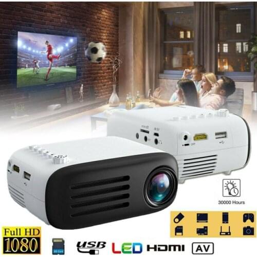 YG200 LED Protable Projector Focus Lens 1080P 3D Visual Screen For Home Theater Intelligent Dual Proiector Mini Projector