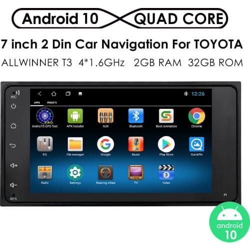 Android 10 7" Universal Car Multimedia Player Car Radio Player Stereo For Toyota VIOS SEQUOIA CAMRY HIACE PREVIA COROLLA RAV4
