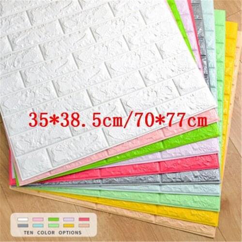 3D Wallpaper DIY Marble Waterproof Stickers 3D wall paper Self-Adhesive Wallpaper Brick for home Kitchen bedroom