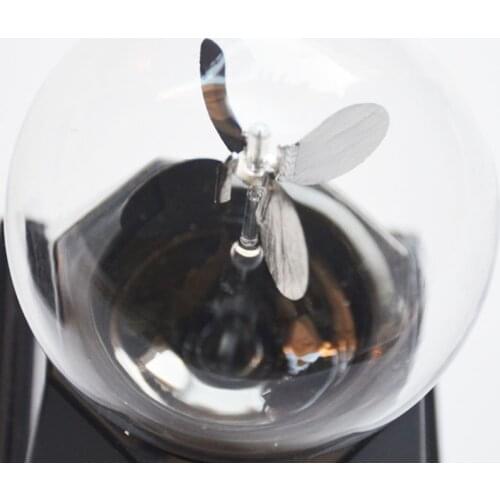 Radiometer Sun Light Energy Spinning Vanes 4 Blades Rotating Glass Windmill ​Solar Powered Educational Teaching Study