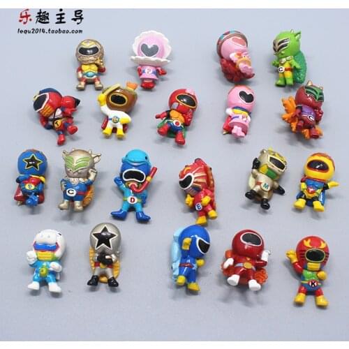Japanese Order Genuine Gacha Bulk Cargo Masked Superman Key Himitsu Sentai Gorenger Food Play Dress Up Doll Decoration Toys