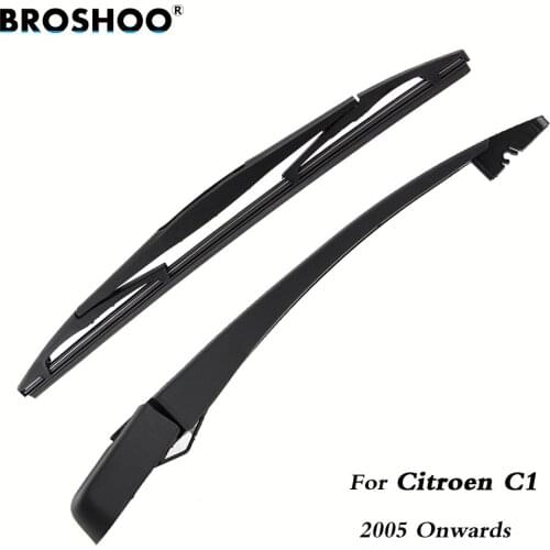 BROSHOO Car Rear Wiper Blades Back Windscreen Wiper Arm For Citroen C1 Hatchback (2005-) 305mm,Windshield Auto Styling