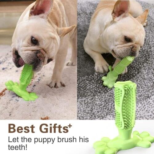 Dog Chew Toys Rubber Dog Toothbrush Teeth Cleaner Toy Dogs Pet Toothbrushes Cleaning Brushing Stick Pets Supplies Puppy Popular