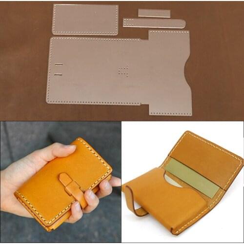 1Set DIY Kraft Paper Template New Fashion Creativity Card Package Leather Craft Pattern DIY Stencil Sewing Pattern 10cm*7cm