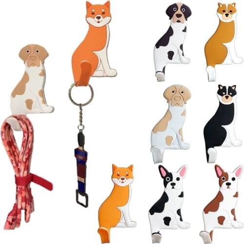 1Pc Creative Cartoon Magnetic Refrigerator Magnet Dog Cute Animal Cartoon Magnetic Non-marking Magnetic Sticker Hook